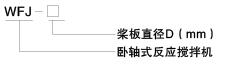 WFJ型卧轴式反应搅拌机