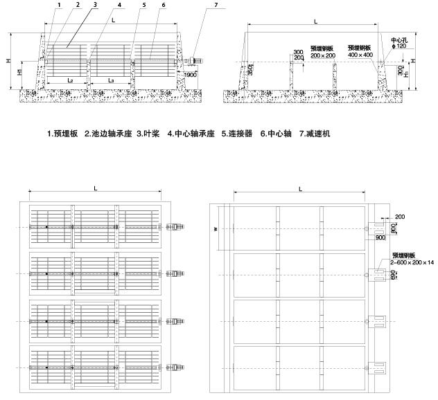 WFJ型卧轴式反应搅拌机